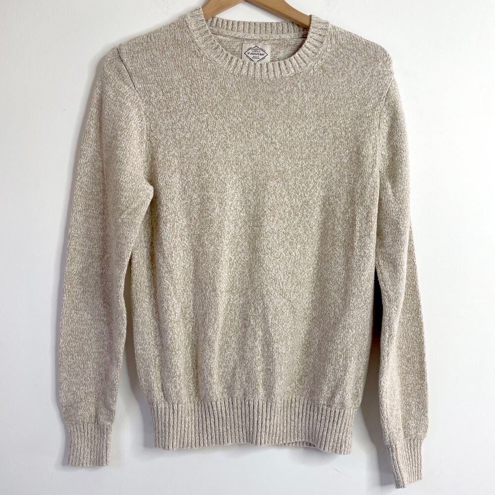 Cotton Crewneck Sweater St Johns Bay Medium Quiet Luxury Timeless Heritage